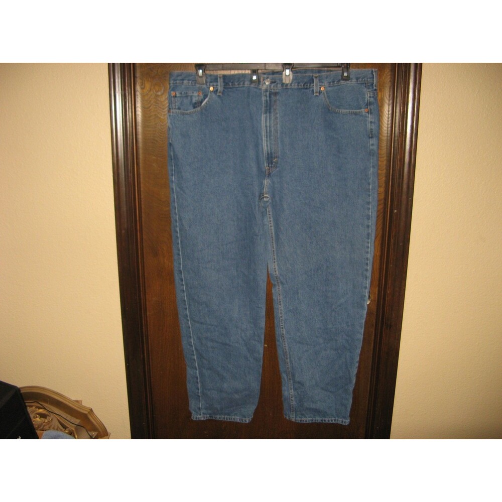 Mens Levis 550 Blue Denim Waterless Jeans Big & Tall Sz 52 x 34 Pretty Nice